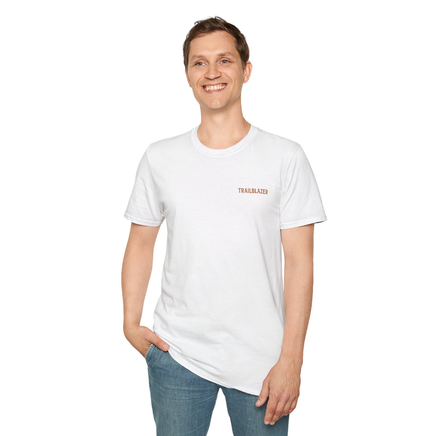 Adventure Awaits Unisex Softstyle T-Shirt - 'Four Walls Are Overrated' Camp Vibe Tee